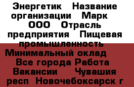 Энергетик › Название организации ­ Марк 4, ООО › Отрасль предприятия ­ Пищевая промышленность › Минимальный оклад ­ 1 - Все города Работа » Вакансии   . Чувашия респ.,Новочебоксарск г.